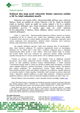 Tisková zpráva