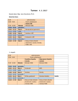 Detailní program konference - H-mat