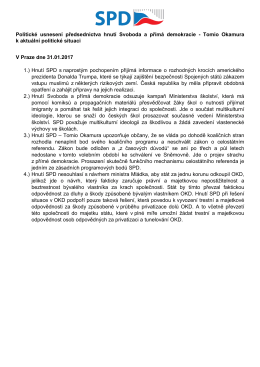 2017.01.31 Politick&eacute; usnesen&iacute; SPD
