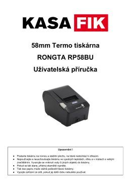 58mm Termo tiskárna RONGTA RP58BU Uživatelská