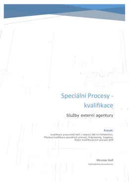 speci&aacute;ln&iacute;ch procesů - defektoskopie