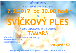 Sv&iacute;čkov&yacute; ples města