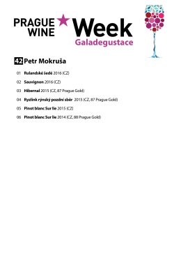 Galadegustace - Prague-Wine-Week