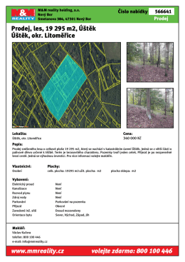 Prodej, les, 19 295 m2, Úštěk Úštěk, okr. Litoměřice www.mmreality
