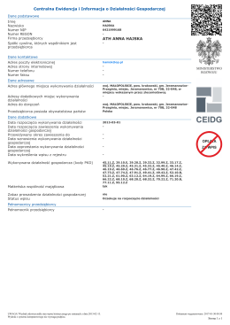 Centralna Ewidencja i Informacja o Działalności