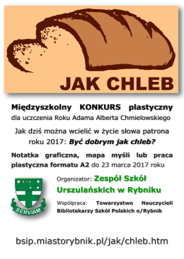 Międzyszkolny KONKURS plastyczny