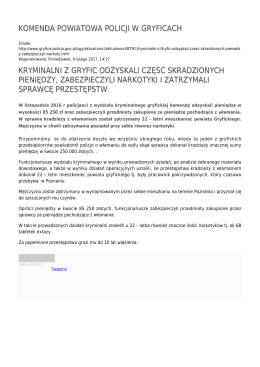 Generuj PDF - Komenda Powiatowa Policji w Gryficach