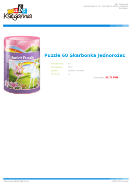 Puzzle 60 Skarbonka Jednorożec