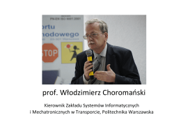 prof. Włodzimierz Choromański