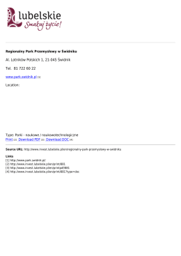 Regionalny Park Przemysłowy w Świdniku