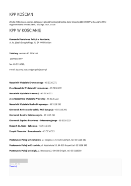 Generuj PDF - KPP Kościan