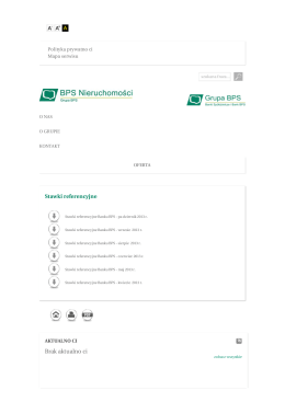 BPS Nieruchomości | Stawki referencyjne