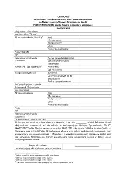 FORMULARZ