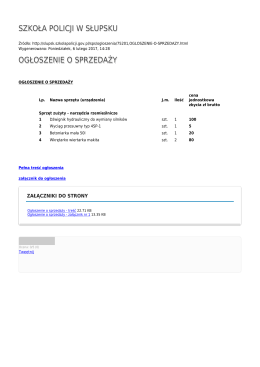 Generuj PDF - Szkoła Policji w Słupsku