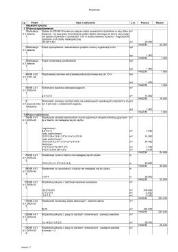 Remont dachu oraz stropu ul Sie - pzm