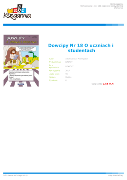 Dowcipy Nr 18 O uczniach i studentach