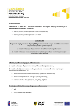Szanowni Państwo, Od dnia 30.01 do 28.02. 2017 r. trwa nabór