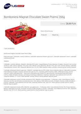 Bomboniera Magnat Chocolate Sweet Poems 266g