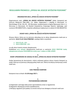 regulamin promocji &bdquo;opieka na jeszcze wyższym poziomie&rdquo; - enel-med