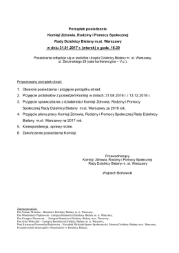 Treść informacji - Urząd Dzielnicy Bielany