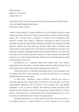 Streszczenie - Spotkanie w ciemnościach