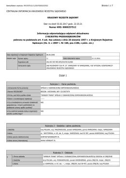 wyciąg z KRS