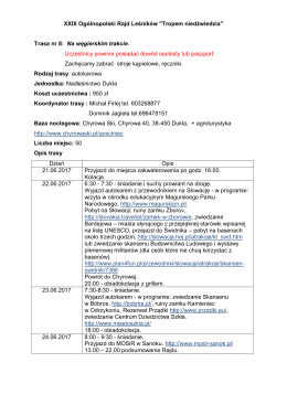 8. Dukla - trasa nr 1