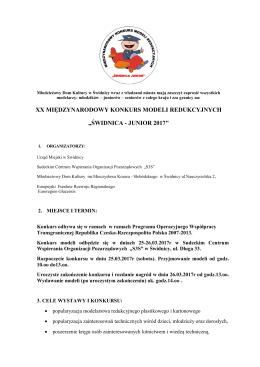 Regulamin - MDK Świdnica