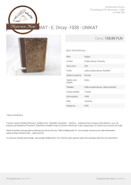 SZKARŁATNY KWIAT - E. Orczy -1928 - UNIKAT