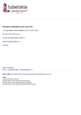 Inkubator Przedsiębiorczości (przy LFR)