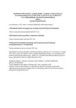 Sp&oacute;łdzielnia Mieszkaniowa ZAŁĘSKA HAŁDA w Katowicach