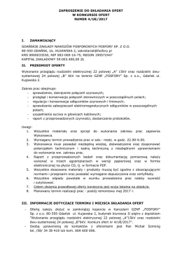 zaproszenie do składania ofert w konkursie ofert numer 4/ue/2017 i