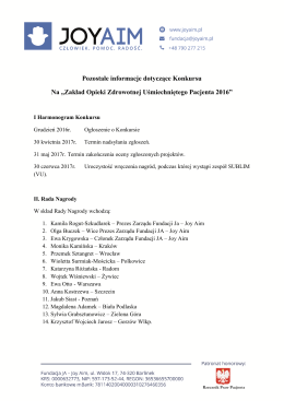informcje dodatkowe