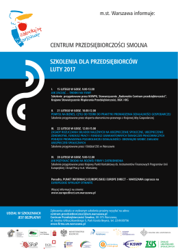 centrum przedsiębiorczości smolna szkolenia dla przedsiębiorc&oacute;w