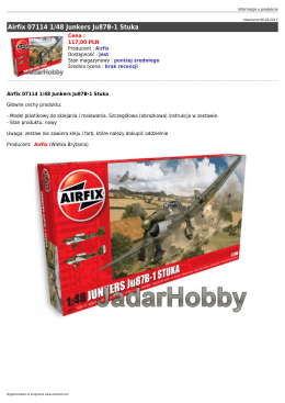 Airfix 07114 1/48 Junkers Ju87B-1 Stuka