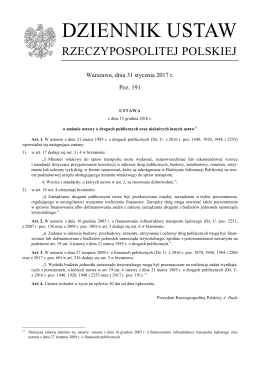 DZIENNIK USTAW