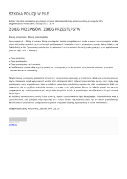 Generuj PDF - Szkoła Policji w Pile