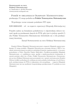 tutaj - Olimpiada Matematyczna