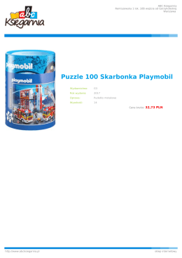 Puzzle 100 Skarbonka Playmobil