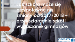 Zmiany prawne na rok 2016/2017