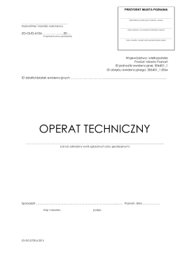 O1F201 strona tytułowa operatu technicznego ( 37kB)