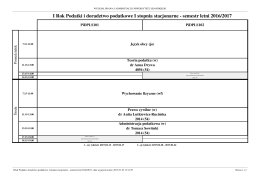 odbywających się na WPiA - Wydział Prawa i Administracji