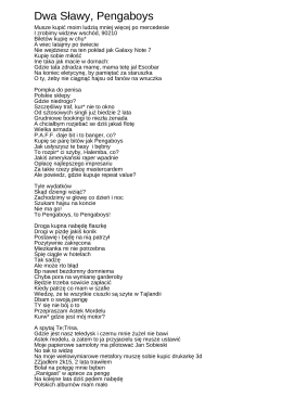 Dwa Sławy, Pengaboys