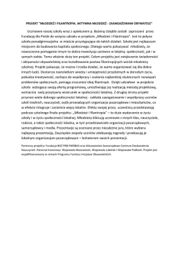 Młodzież i Filantropia