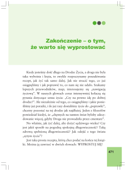 Zako&ntilde;czenie &ndash; o tym, &iquest;e warto si&ecirc; wyprostowa&aelig;