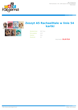 Zeszyt A5 RachaelHale w linie 54 kartki