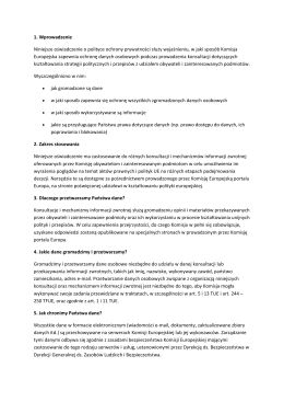 1. Wprowadzenie Niniejsze oświadczenie o polityce
