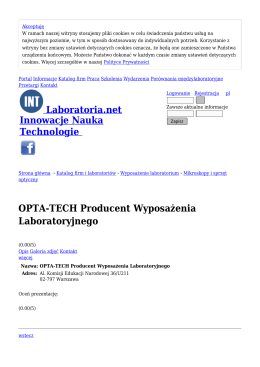 Mikroskopy i sprzęt optyczny