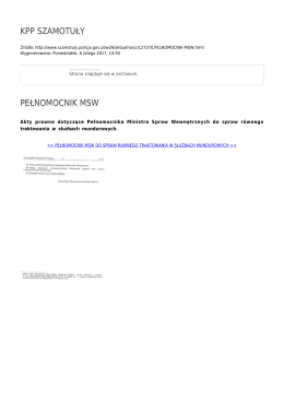 Generuj PDF - KPP Szamotuły