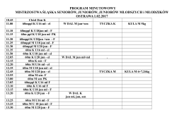 Program minutowy